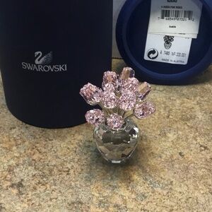 Swarovski a dozen pink roses 628343